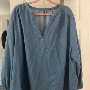 Old Navy Blue Relaxed Blouse